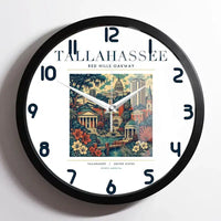 Thumbnail for TALLAHASSEE - Poster - Wall Clock Framed - White