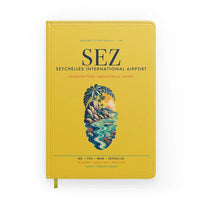 Thumbnail for Seychelles International Airport (SEZ) design on yellow notebook