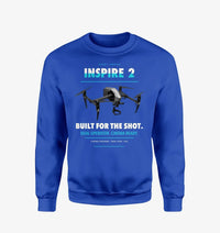Thumbnail for DJI Inspire 2 design on blue sweatshirt