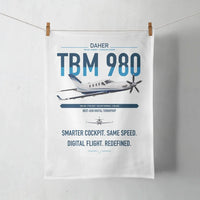 Thumbnail for Daher TBM 980 design on white towel