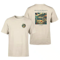 Thumbnail for VINTAGE G4084 - The Island Milk Run - Double-Side T-Shirt design on beige double side t shirt
