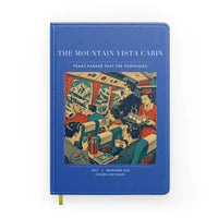 Thumbnail for VINTAGE G4224 - The Mountain Vista Cabin - Designed Notebooks design on blue