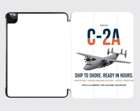 Thumbnail for C-2A Greyhound design on white ipad tablet case