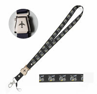 Thumbnail for Airbus A380 & GP7000 Engine seat belt lanyard - black