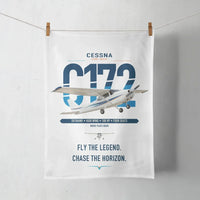 Thumbnail for Cessna 172 Skyhawk design on white towel