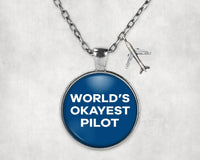 Thumbnail for World's Okayest Pilot Necklace - view 2