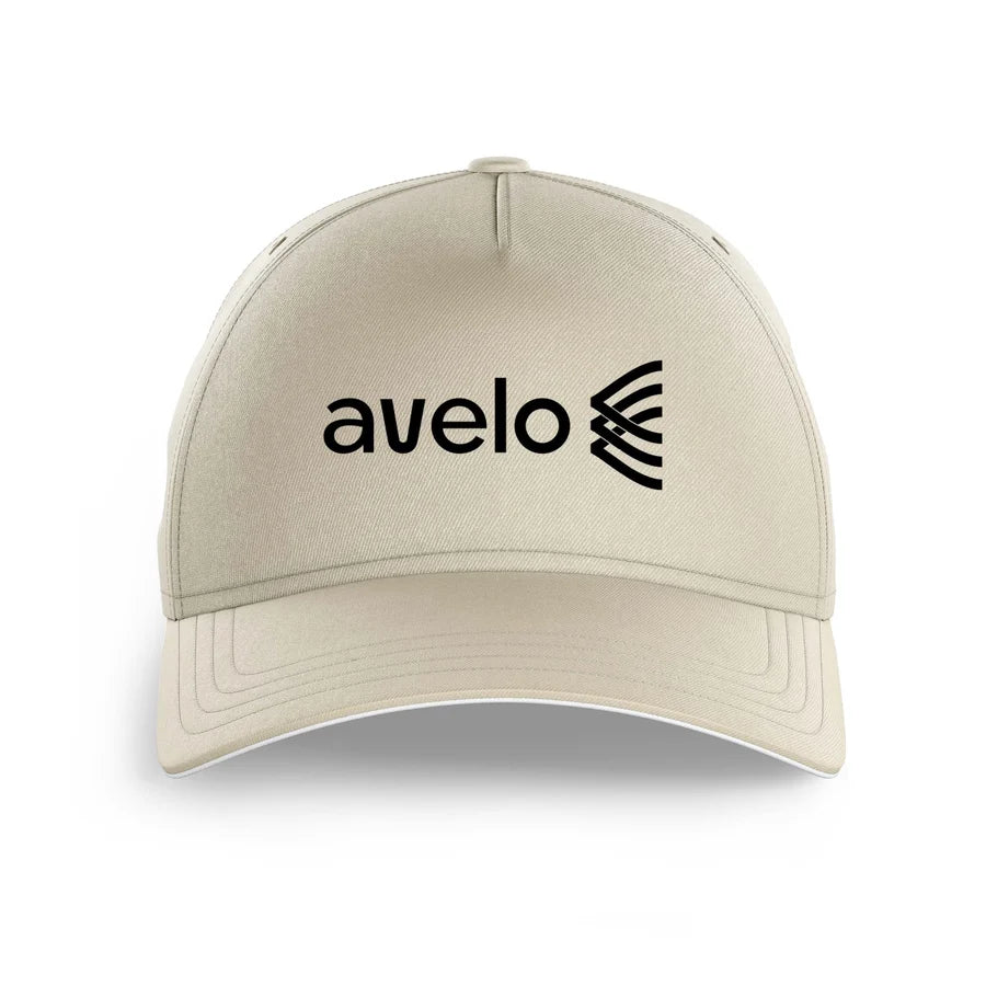 Avelo Airlines logo printed on beige cap