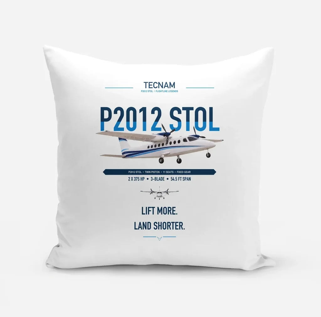 Tecnam P2012 STOL design on white pillow