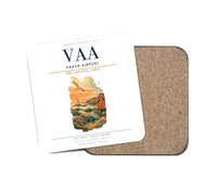 Thumbnail for Vaasa Airport (VAA) design on white 1 piece coaster