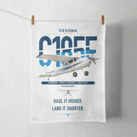 Thumbnail for Cessna A185F Skywagon design on white towel