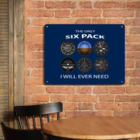 Thumbnail for Only Six Pack I Will Metal Sign - view 2