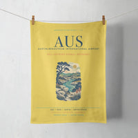 Thumbnail for Austin-Bergstrom International Airport (AUS) design on yellow towel