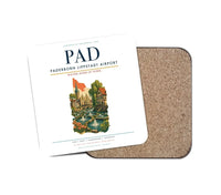 Thumbnail for Paderborn Lippstadt Airport (PAD) design on white 1 piece coaster