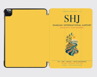 Thumbnail for Sharjah International Airport (SHJ) design on yellow ipad tablet case