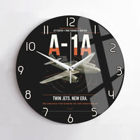 Thumbnail for Messerschmitt Me 262A-1a design on black no frame wall clock