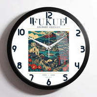 Thumbnail for FUKUE - Poster - Wall Clock Framed - White