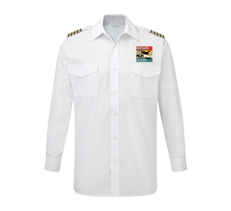 Customisable Husband & Dad & Pilot Shirt - view 2