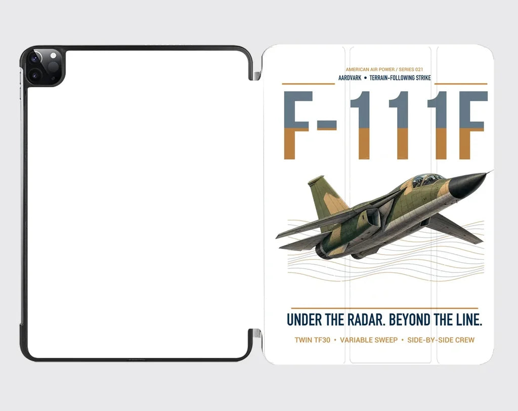 F-111F Aardvark design on white ipad tablet case