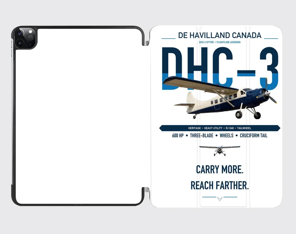 DHC-3 Otter design on white ipad tablet case