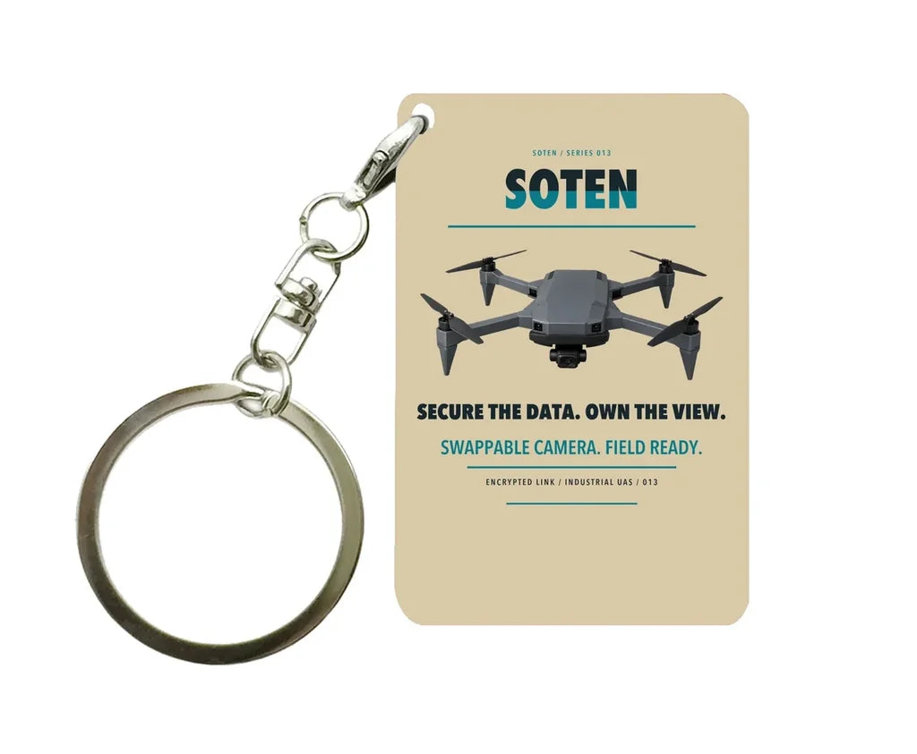 ACSL SOTEN Key Chain design on beige key chain