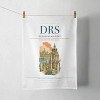 Thumbnail for Dresden Airport (DRS) design on white towel
