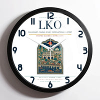 Thumbnail for Chaudhary Charan Singh International Airport LKO Wall-Clock Framed - White