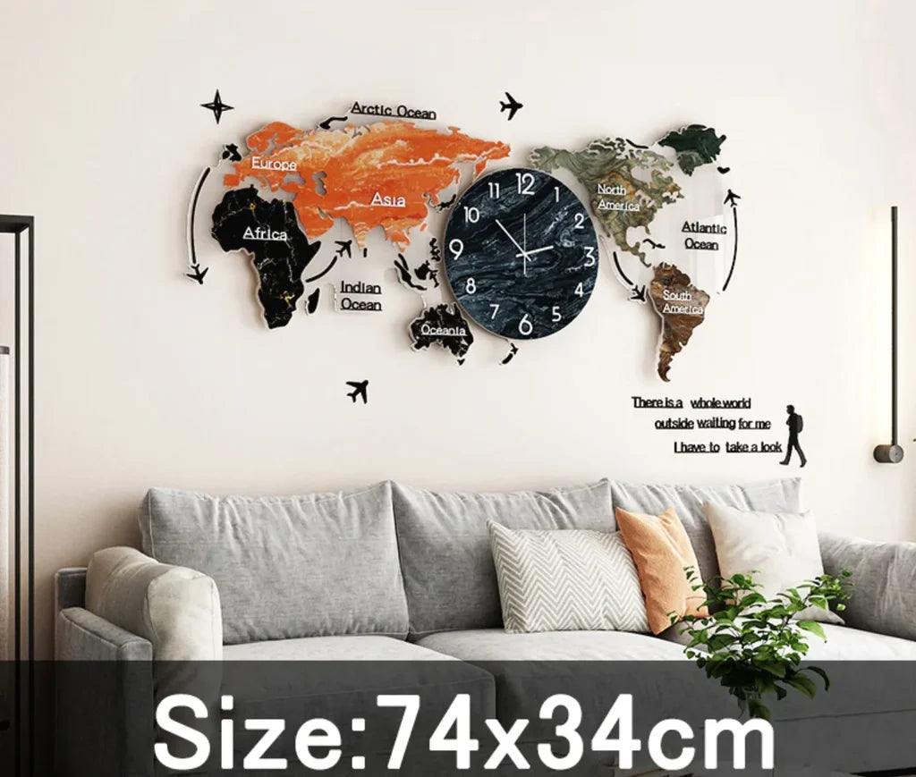 Colourful Acrylic & Decorative Wall Clock - view 2