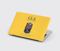 Thumbnail for Glasgow Airport (GLA) design on yellow MacBook case