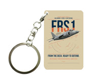 Thumbnail for British Aerospace Sea Harrier FRS.1 design on beige designed key chain, double-side print
