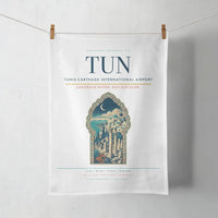 Thumbnail for Tunis-Carthage International Airport (TUN) design on white towel