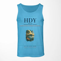 Thumbnail for Hat Yai International Airport (HDY) design on sky blue tank top