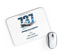 Thumbnail for Boeing 737-500 Classic design on white rectangle mouse pad