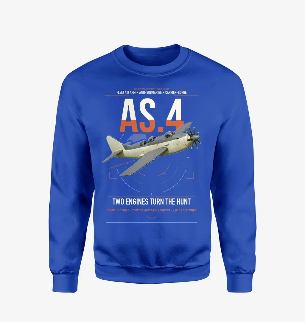 Fairey Gannet AS.4 design on blue sweatshirt