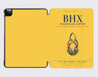 Thumbnail for Birmingham Airport (BHX) design on yellow ipad tablet case