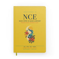 Thumbnail for Nice Côte d’Azur Airport (NCE) design on yellow notebook
