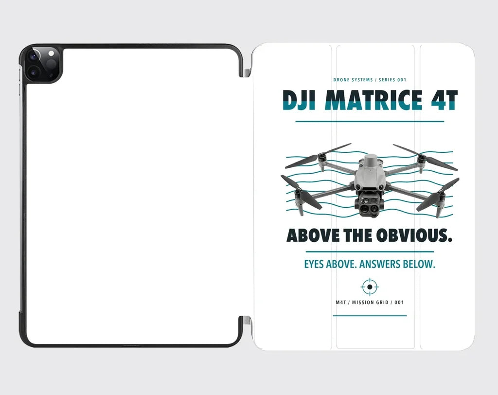 DJI Matrice 4T design on white ipad tablet case
