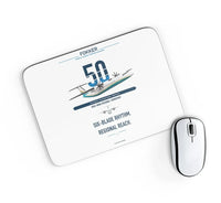 Thumbnail for Fokker 50 design on white rectangle mouse pad