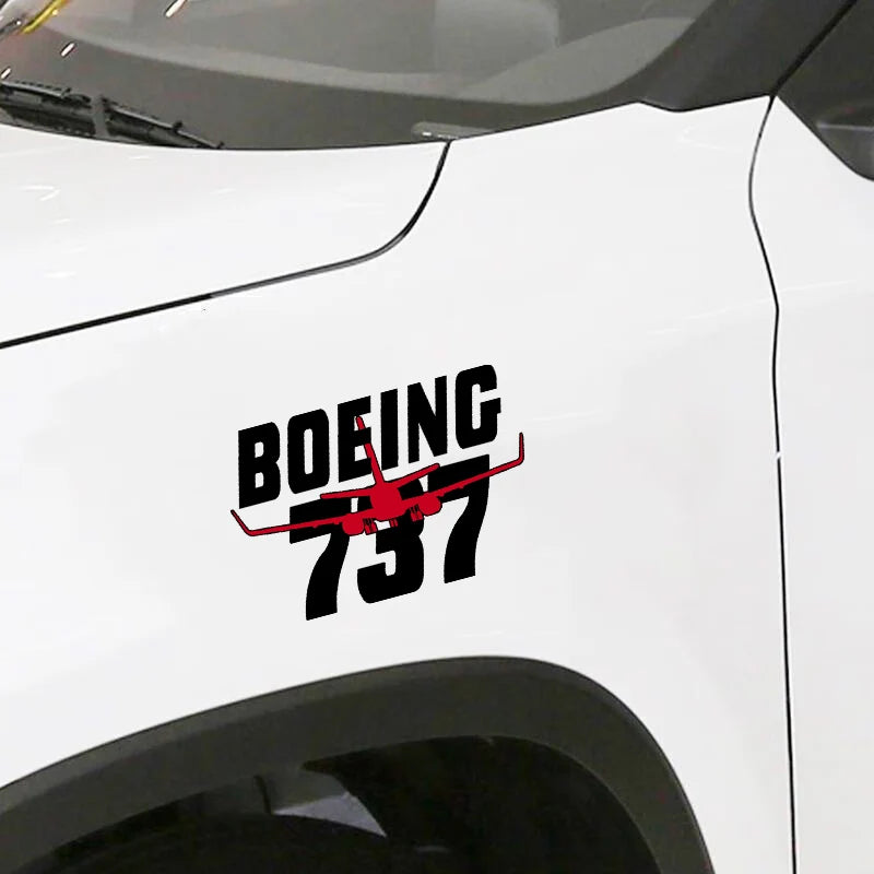 Boeing 737 Car Sticker - view 2