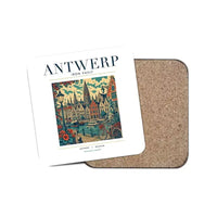 Thumbnail for ANTWERP - Poster - Coaster - White