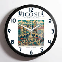 Thumbnail for NICOSIA - Poster - Wall Clock Framed - White