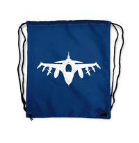 Thumbnail for Aircraft Silhouette Drawstring Bag - view 2