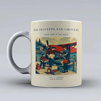 Thumbnail for VINTAGE G4286 - The Floatplane Grocery - Ceramic Mug design on beige