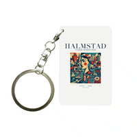 Thumbnail for HALMSTAD - Poster - Key Chain - White