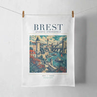 Thumbnail for BREST - Poster - Towel - White