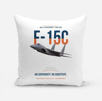 Thumbnail for F-15C Eagle Air Superiority No Substitute design on white pillow