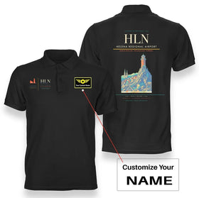 Helena Regional Airport (HLN) Premium Polo T-Shirts