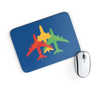 Thumbnail for Colourful 3 Airplanes Mouse Pad - view 2