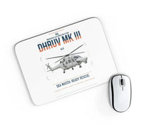 Thumbnail for HAL ALH Dhruv Mk III design on white rectangle mouse pad