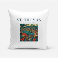 Thumbnail for ST. THOMAS - Poster - Pillow - White