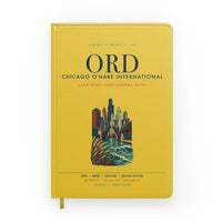 Thumbnail for Chicago O'Hare International Airport (ORD) design on yellow notebook